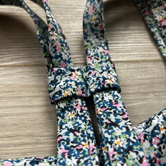 SAGE Collective multicolor ditzy floral‎ sports bra bike short yoga set Size M - Picture 10 of 16